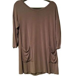 Emerald Brand 3/4 Length Sleeves Shirt Size Large